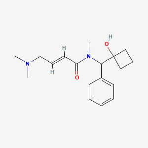 (E)-4-(Dimethylamino)-N-[(1-hydroxycyclobutyl)-phenylmethyl]-N-methylbut-2-enamide