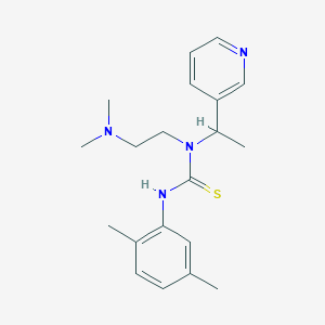 molecular formula C20H28N4S B2812298 1-(2-(Dimethylamino)ethyl)-3-(2,5-dimethylphenyl)-1-(1-(pyridin-3-yl)ethyl)thiourea CAS No. 705957-76-2