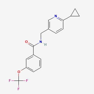 N-[(6-cyclopropylpyridin-3-yl)methyl]-3-(trifluoromethoxy)benzamide