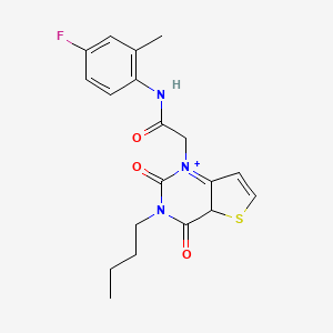2-{3-butyl-2,4-dioxo-1H,2H,3H,4H-thieno[3,2-d]pyrimidin-1-yl}-N-(4-fluoro-2-methylphenyl)acetamide
