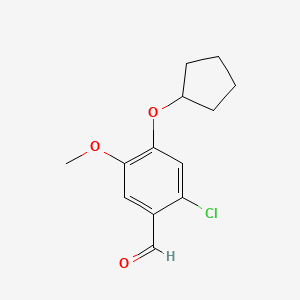 2-Chloro-4-(cyclopentyloxy)-5-methoxybenzaldehyde