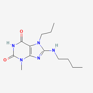 8-(butylamino)-3-methyl-7-propyl-1H-purine-2,6(3H,7H)-dione