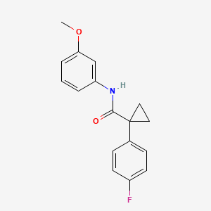 1-(4-fluorophenyl)-N-(3-methoxyphenyl)cyclopropanecarboxamide