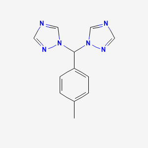 1-[(4-Methylphenyl)-(1,2,4-triazol-1-yl)methyl]-1,2,4-triazole
