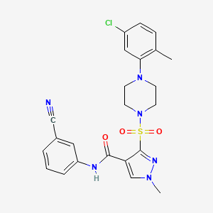 6-[(3-Methylbenzoyl)amino]-2-(4-methyl-1,4-diazepan-1-yl)quinoline-4-carboxylic acid