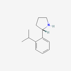(2S)-2-[2-(propan-2-yl)phenyl]pyrrolidine