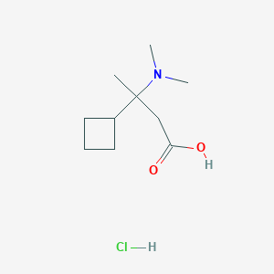 3-Cyclobutyl-3-(dimethylamino)butanoic acid;hydrochloride