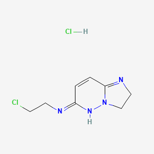 molecular formula C8H12Cl2N4 B2812348 N6-(2-chloroethyl)-2,3-dihydroimidazo[1,2-b]pyridazin-6-amine hydrochloride CAS No. 1052405-38-5