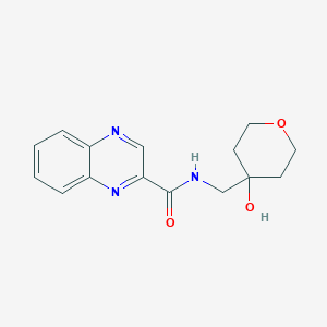 N-((4-hydroxytetrahydro-2H-pyran-4-yl)methyl)quinoxaline-2-carboxamide