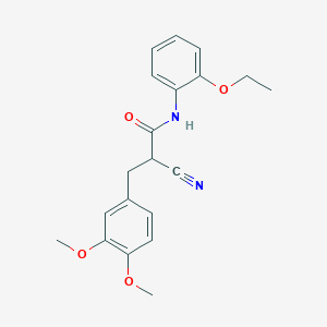 molecular formula C20H22N2O4 B2812365 2-cyano-3-(3,4-dimethoxyphenyl)-N-(2-ethoxyphenyl)propanamide CAS No. 483359-65-5