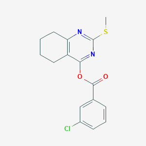 2-(Methylsulfanyl)-5,6,7,8-tetrahydro-4-quinazolinyl 3-chlorobenzenecarboxylate