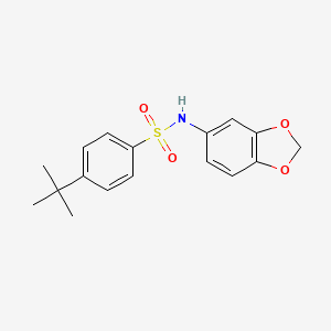 N-(1,3-benzodioxol-5-yl)-4-tert-butylbenzenesulfonamide