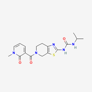 1-Isopropyl-3-(5-(1-methyl-2-oxo-1,2-dihydropyridine-3-carbonyl)-4,5,6,7-tetrahydrothiazolo[5,4-c]pyridin-2-yl)urea