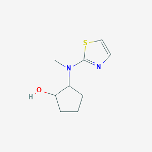 molecular formula C9H14N2OS B2812397 2-(甲基(噻唑-2-基)氨基)环戊烷-1-醇 CAS No. 2140787-15-9