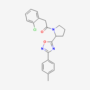 5-{1-[(2-Chlorophenyl)acetyl]pyrrolidin-2-yl}-3-(4-methylphenyl)-1,2,4-oxadiazole