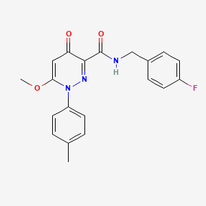 N-(4-fluorobenzyl)-6-methoxy-1-(4-methylphenyl)-4-oxo-1,4-dihydropyridazine-3-carboxamide