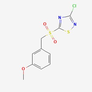 3-Chloro-5-(3-methoxybenzylsulfonyl)-1,2,4-thiadiazole
