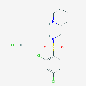 2,4-Dichloro-N-(piperidin-2-ylmethyl)benzenesulfonamide hydrochloride