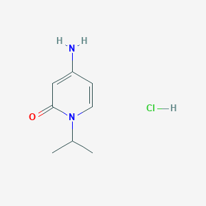 molecular formula C8H13ClN2O B2812421 4-氨基-1-(异丙基)-1,2-二氢吡啶-2-酮盐酸盐 CAS No. 2102409-05-0