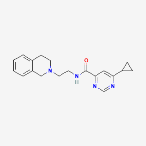 6-cyclopropyl-N-[2-(1,2,3,4-tetrahydroisoquinolin-2-yl)ethyl]pyrimidine-4-carboxamide