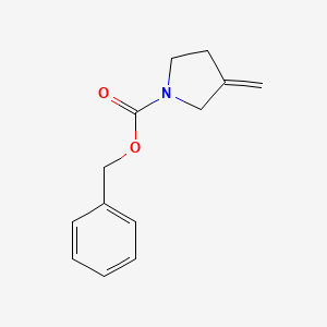 molecular formula C13H15NO2 B2812433 1-Cbz-3-甲烯吡咯啉 CAS No. 150543-35-4