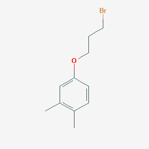 molecular formula C11H15BrO B2812434 4-(3-Bromopropoxy)-1,2-dimethylbenzene CAS No. 103857-79-0