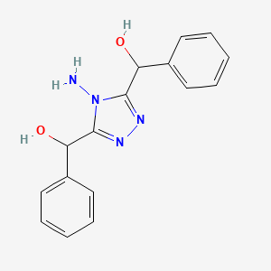 {4-Amino-5-[hydroxy(phenyl)methyl]-4H-1,2,4-triazol-3-yl}(phenyl)methanol