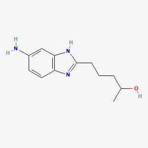 5-(5-amino-1H-benzimidazol-2-yl)pentan-2-ol