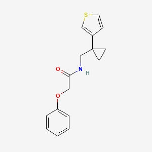 2-phenoxy-N-{[1-(thiophen-3-yl)cyclopropyl]methyl}acetamide