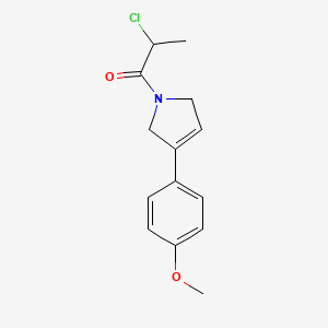 2-Chloro-1-[3-(4-methoxyphenyl)-2,5-dihydropyrrol-1-yl]propan-1-one