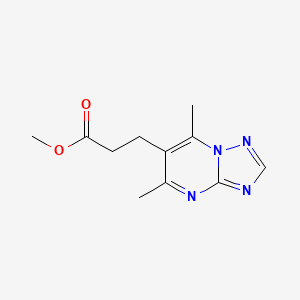 Methyl 3-(5,7-dimethyl-[1,2,4]triazolo[1,5-a]pyrimidin-6-yl)propanoate