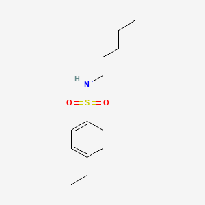 molecular formula C13H21NO2S B2812484 4-乙基-N-戊基苯乙磺酰胺 CAS No. 898058-52-1
