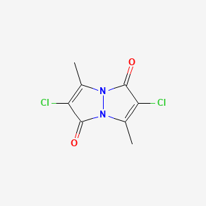 2,6-dichloro-3,7-dimethyl-1H,5H-pyrazolo[1,2-a]pyrazole-1,5-dione