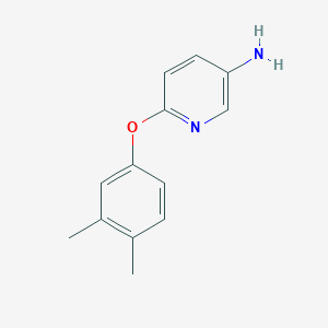 molecular formula C13H14N2O B2812493 6-(3,4-Dimethylphenoxy)pyridin-3-amine CAS No. 953753-34-9