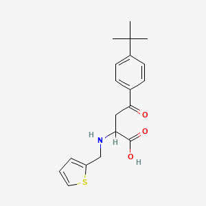 molecular formula C19H23NO3S B2812508 4-[4-(Tert-butyl)phenyl]-4-oxo-2-[(2-thienylmethyl)amino]butanoic acid CAS No. 329928-97-4