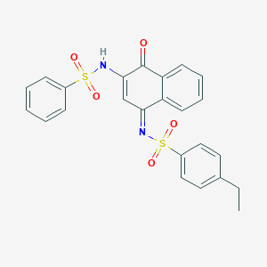 (NZ)-N-[3-(benzenesulfonamido)-4-oxonaphthalen-1-ylidene]-4-ethylbenzenesulfonamide