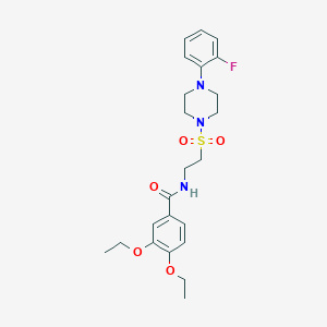 3,4-diethoxy-N-(2-{[4-(2-fluorophenyl)piperazin-1-yl]sulfonyl}ethyl)benzamide