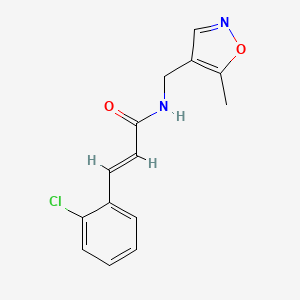 (E)-3-(2-chlorophenyl)-N-((5-methylisoxazol-4-yl)methyl)acrylamide