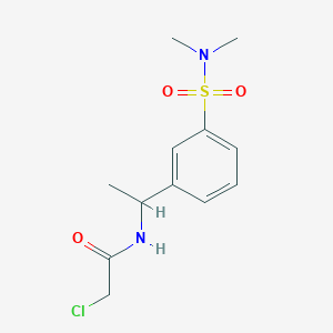2-Chloro-N-[1-[3-(dimethylsulfamoyl)phenyl]ethyl]acetamide