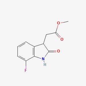 Methyl 2-(7-fluoro-2-oxoindolin-3-yl)acetate