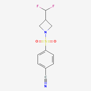 4-((3-(Difluoromethyl)azetidin-1-yl)sulfonyl)benzonitrile