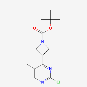 tert-Butyl 3-(2-chloro-5-methylpyrimidin-4-yl)azetidine-1-carboxylate