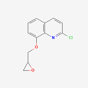 molecular formula C12H10ClNO2 B2812621 2-Chloro-8-(oxiran-2-ylmethoxy)quinoline CAS No. 2411307-60-1