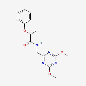 N-((4,6-dimethoxy-1,3,5-triazin-2-yl)methyl)-2-phenoxypropanamide