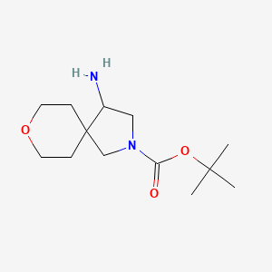 molecular formula C13H24N2O3 B2812638 4-氨基-8-氧代-2-氮杂螺[4.5]癸烷-2-甲酸叔丁酯 CAS No. 1251009-69-4