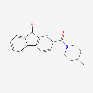 molecular formula C20H19NO2 B2812653 2-(4-甲基-哌啶-1-基甲酰)-芴-9-酮 CAS No. 708293-91-8