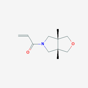 Rel-1-((3aR,6aS)-3a,6a-dimethyltetrahydro-1H-furo[3,4-c]pyrrol-5(3H)-yl)prop-2-en-1-one
