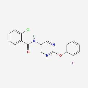 2-Chloro-N-[2-(2-fluorophenoxy)pyrimidin-5-YL]benzamide