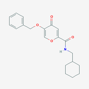 5-(benzyloxy)-N-(cyclohexylmethyl)-4-oxo-4H-pyran-2-carboxamide