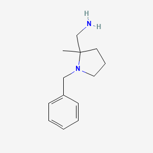 molecular formula C13H20N2 B2812688 (1-苄基-2-甲基吡咯啉-2-基)甲胺 CAS No. 1205750-81-7